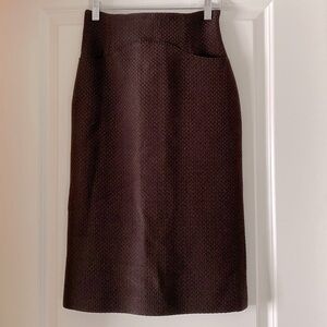 Vintage Moschino Wool Skirt with front pockets